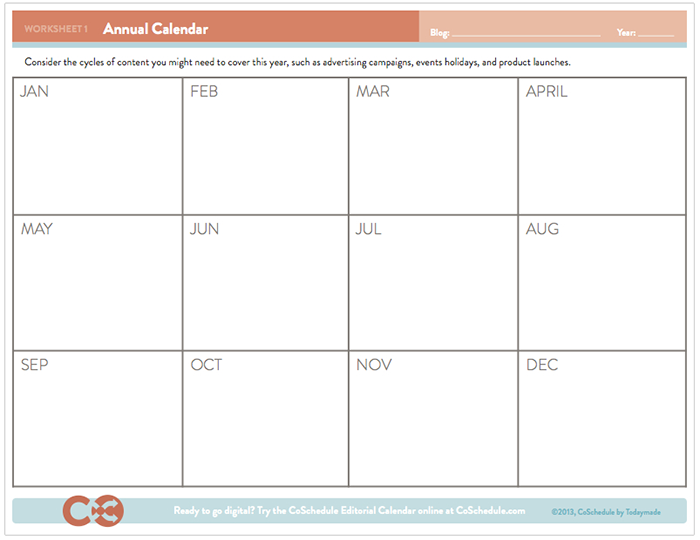 Annual Marketing Calendar Template from www.christinelellis.com